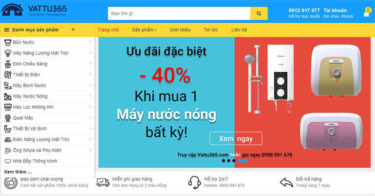 Ưu đãi đặc biệt -40% khi mua một máy nước nóng bất kỳ